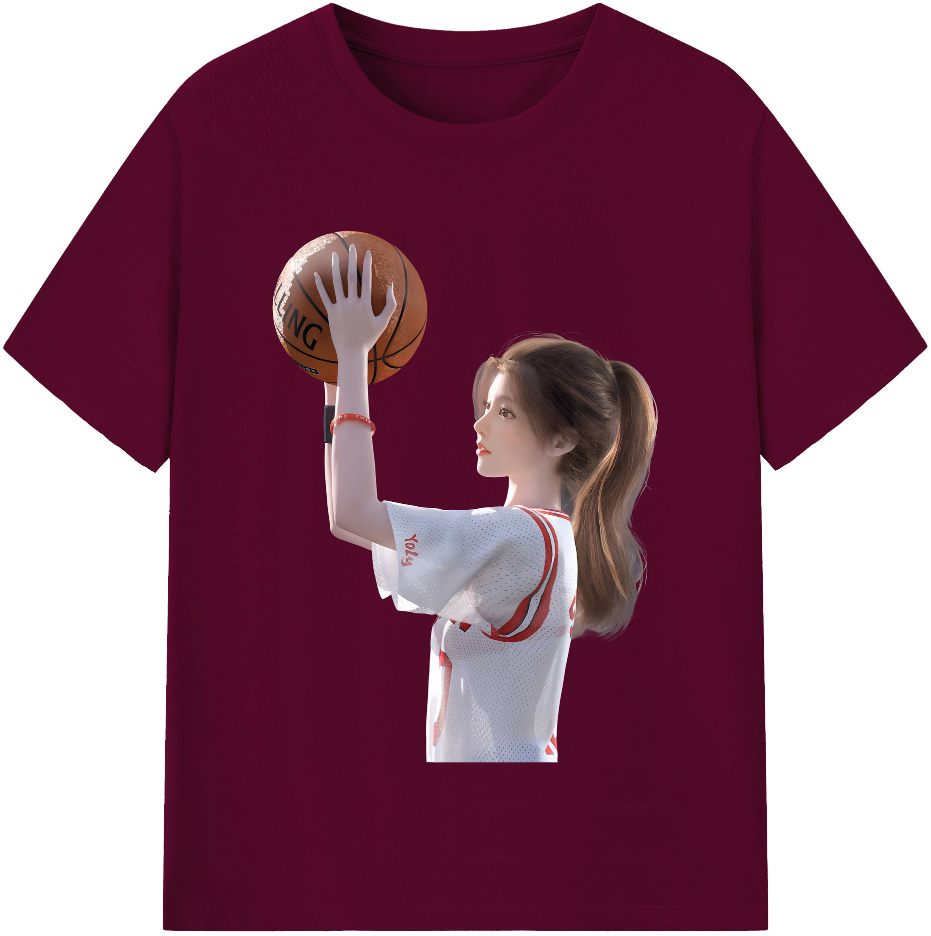 （画像用） SLAM DUNK／スラムダンク レディースカジュアルプリントTシャツ（綿100％）